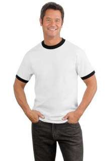 NEW Port & Company   Ringer T Shirt. PC61R  