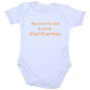 Me and my Dad Love California Baby Bodysuit Vest Newborn  9 months in 