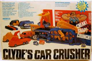 Clydes Car Crusher Molding Playset MIB Unused Remco  