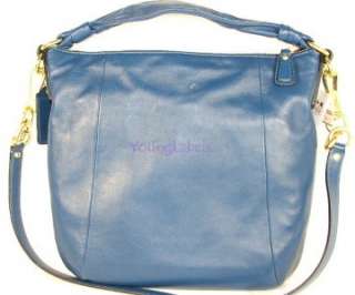 : Coach Kristin Leather Hobo Color: Blue Composition: Smooth leather 