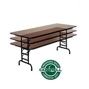  Commercial Duty Folding Table, Adjustable Height 30 X 72 