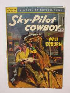 Walt Coburn SKY PILOT COWBOY Popular Library #166  