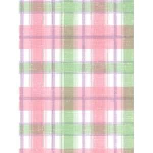   Plaid Pink and Green Wallpaper in Crazy About Kids
