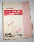 massey ferguson 2800 tractor accessories parts catalog expedited 