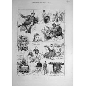  1881 Irish Character Dublin Sketches Ireland People