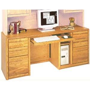  Oak Executive Computer Credenza: Office Products