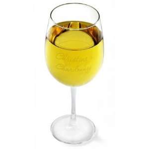    Baby Keepsake: Personalized Connoisseur White Wine Glass: Baby