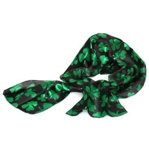  St. Patricks Day Sheer and Satin Clover Scarf Assortment 
