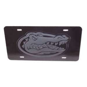   Black Mirror License Plate W/Frosted Gator Head: Sports & Outdoors