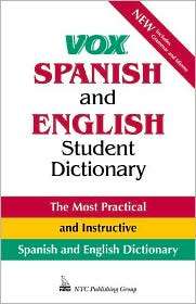 VOX Spanish and English Student Dictionary, (0844225541), Vox 