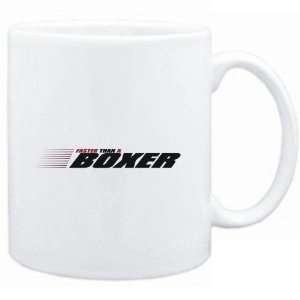  Mug White  FASTER THAN A Boxer  Dogs: Sports & Outdoors