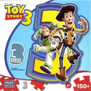  Mega Brands Toy Story 3 Shaped Jigsaw Puzzle: Toys & Games