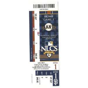   2010 NLCS Full Season Ticket Giants Phillies Game 3 
