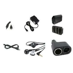 6in1 Car Auto+Home Wall Charger+Leather Case Belt Clip+USB Data Cable+ 