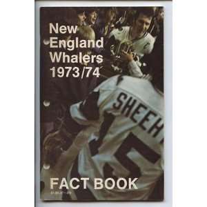  1973/74 New England Whalers WHA Media Guide   Sports 