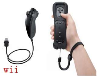 Wii Remote and Nunchuck Controller For Nintendo Wii black  