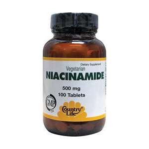  Country Life Niacinamide 500 mg, 100 tabs Health 