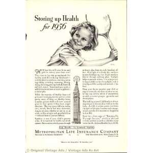  1936 Metropolitan Life Insurance Co Storing up health for 