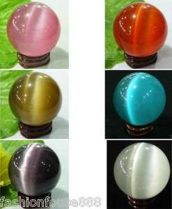 Multicolor CATS EYE LIKE CRYSTAL SPHERE BALL 40MM  