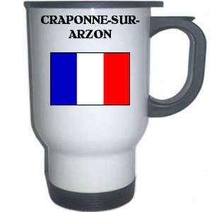  France   CRAPONNE SUR ARZON White Stainless Steel Mug 
