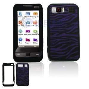   /i900 Purple/Black Zebra Laser Cut Silicon Skin Case: Office Products