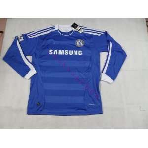   new 11 12 chelsea home long sleeve soccer jersey .