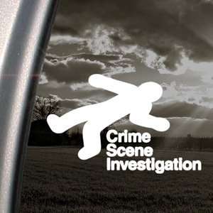 Crime Scene Investigation Decal Truck Window Sticker