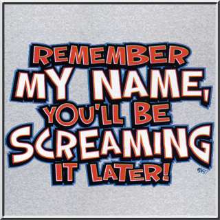 Remember My Name & Scream It Later Shirt S 2X,3X,4X,5X  