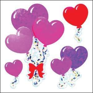  Sandylion Classpak Stickers, Heart Balloons