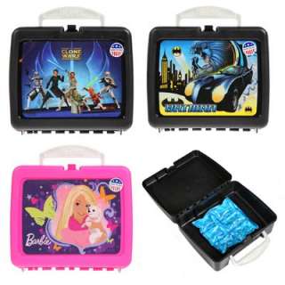 Plastic Thermos Lunch Box Kit w/ Freeze Pack 3 Styles Barbie Star Wars 