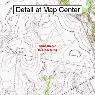   Map   Camp Branch, Texas (Folded/Waterproof)