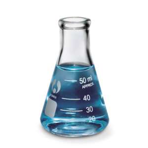 50 mL Glass Erlenmeyer Flask   Heat Resistant Lab Glass  