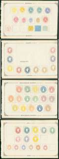 Germany/States 1865 envelope cut squares x54/Moens pgs  