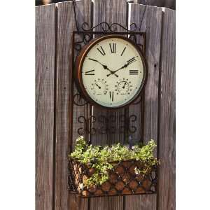 Roman Numeral Clock with Plantar Patio, Lawn & Garden
