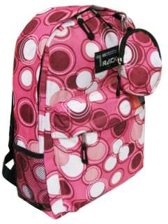 Backpack With Circles School Pack Bag 205 New COLORS  