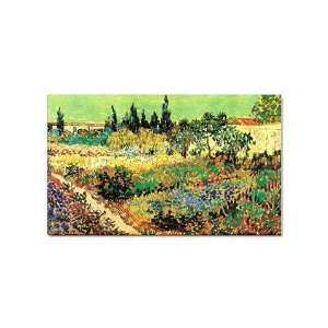   Flowering Garden with Path By Vincent Van Gogh Magnet