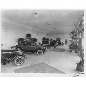  Showroom display of Lincoln autos,cars,c1925: Home 