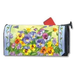New Magnet Works Ltd. Pansies Mailwrap Magnetic Mailbox Covers Screen 