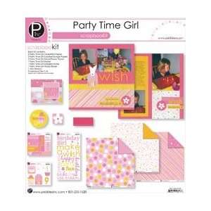  Pebbles Party Time Scrapbook Page Kit 12X12 Girl 