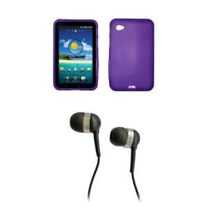  EMPIRE Purple Poly Skin Cover Case + Stereo Hands Free 3 