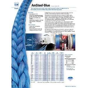  10 ft AmSteel Blue 1/2 Winch Rope Recovery HD Marine Automotive