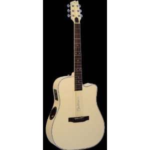   Series Acoustic/Electric Cutaway Guitar   ECR4 BC: Musical Instruments