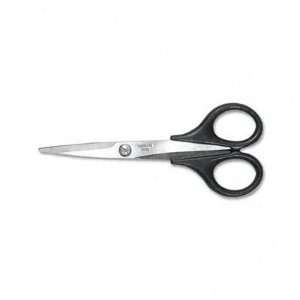  Executive Stainless Steel Scissors, 6 1/2 Straight Black 