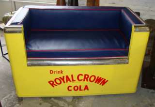 Custom Vintage Royal Crown Cooler Bench / Sofa / Settee