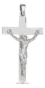 Sterling Silver HP 3 Extra Large Crucifix Pendant  
