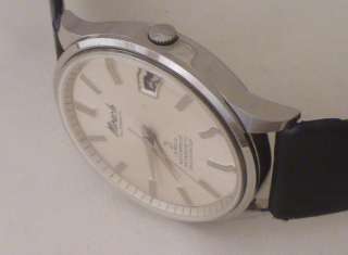 VINTAGE MIRACLE 21 JEWELS DATE AUTOMATIC BEAUTIFUL STEEL CASE 