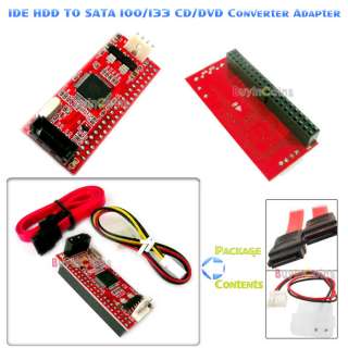 SATA TO IDE 100133 HDD CD DVD Converter Adapter  