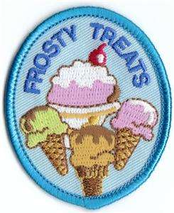 boy/girl FROSTY TREATS Fun Patches Crests GUIDES/SCOUTS  