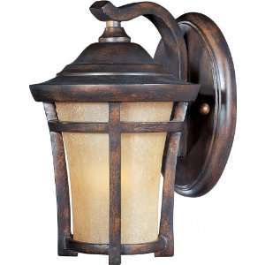   Lantern, Copper Oxide Finish With Golden Frost Glass