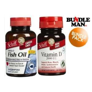 Schiffs Vitamin D and Fish Oil Value Pack 200 vitamins 